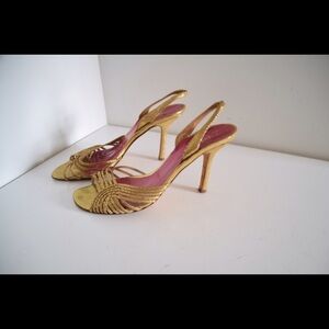 Kate Spade gold sandals